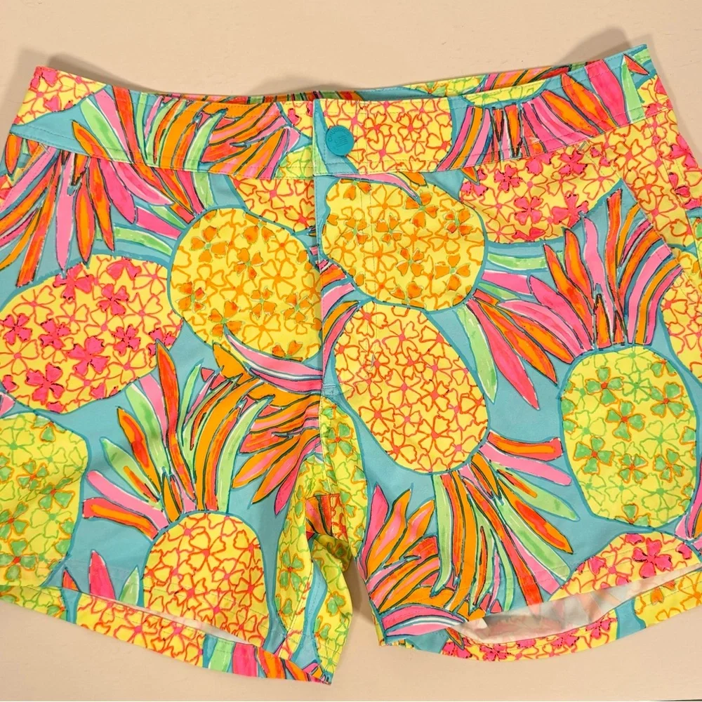 Chubbies The Hooligans Neon Pineapple‎ Pockets Swim Trunks Shorts Men’s Sz M